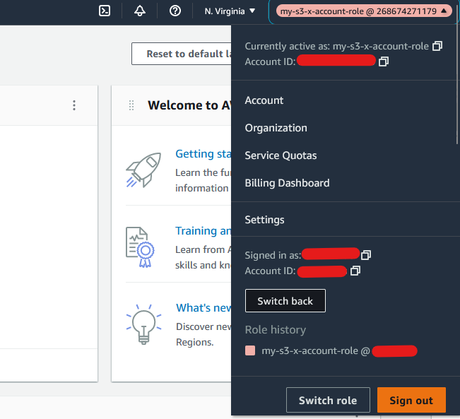 Assume role in trusted account